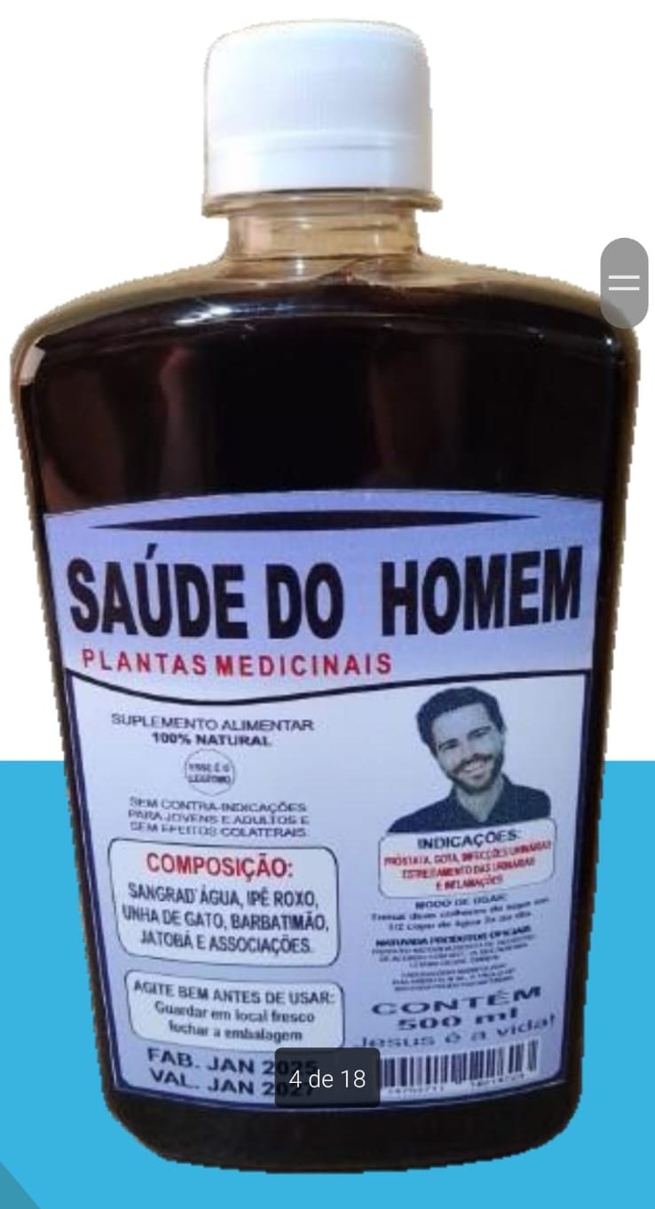 Garrafa Saúde do Homem